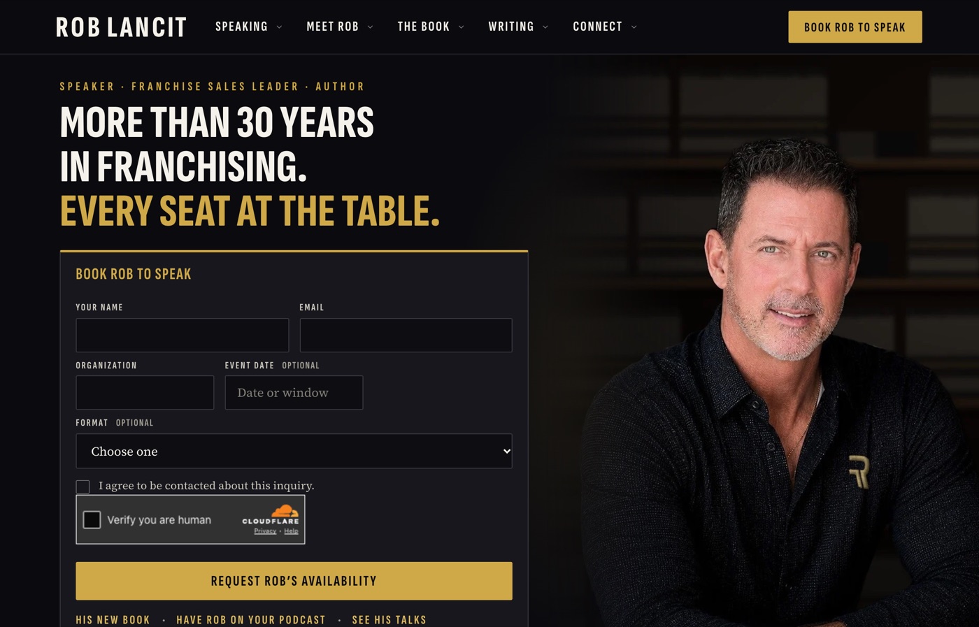 Rob Lancit website built by Digilu