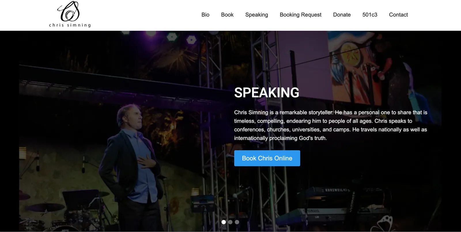 Chris Simning website