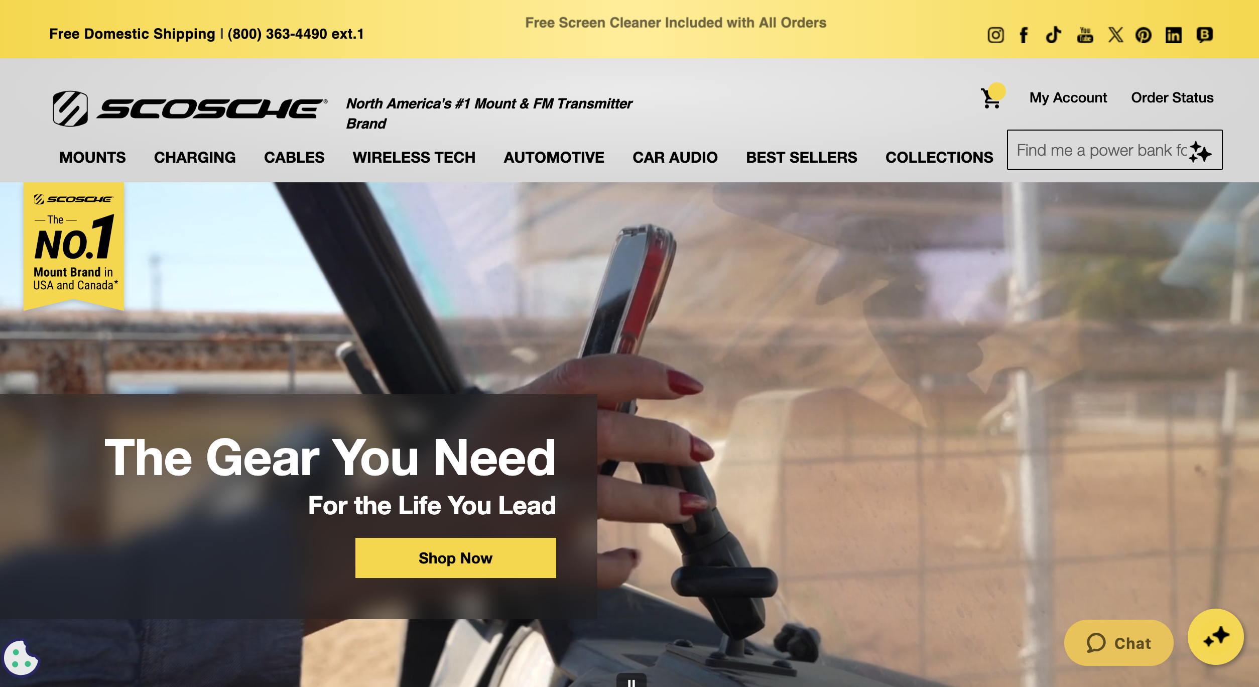 Scosche website
