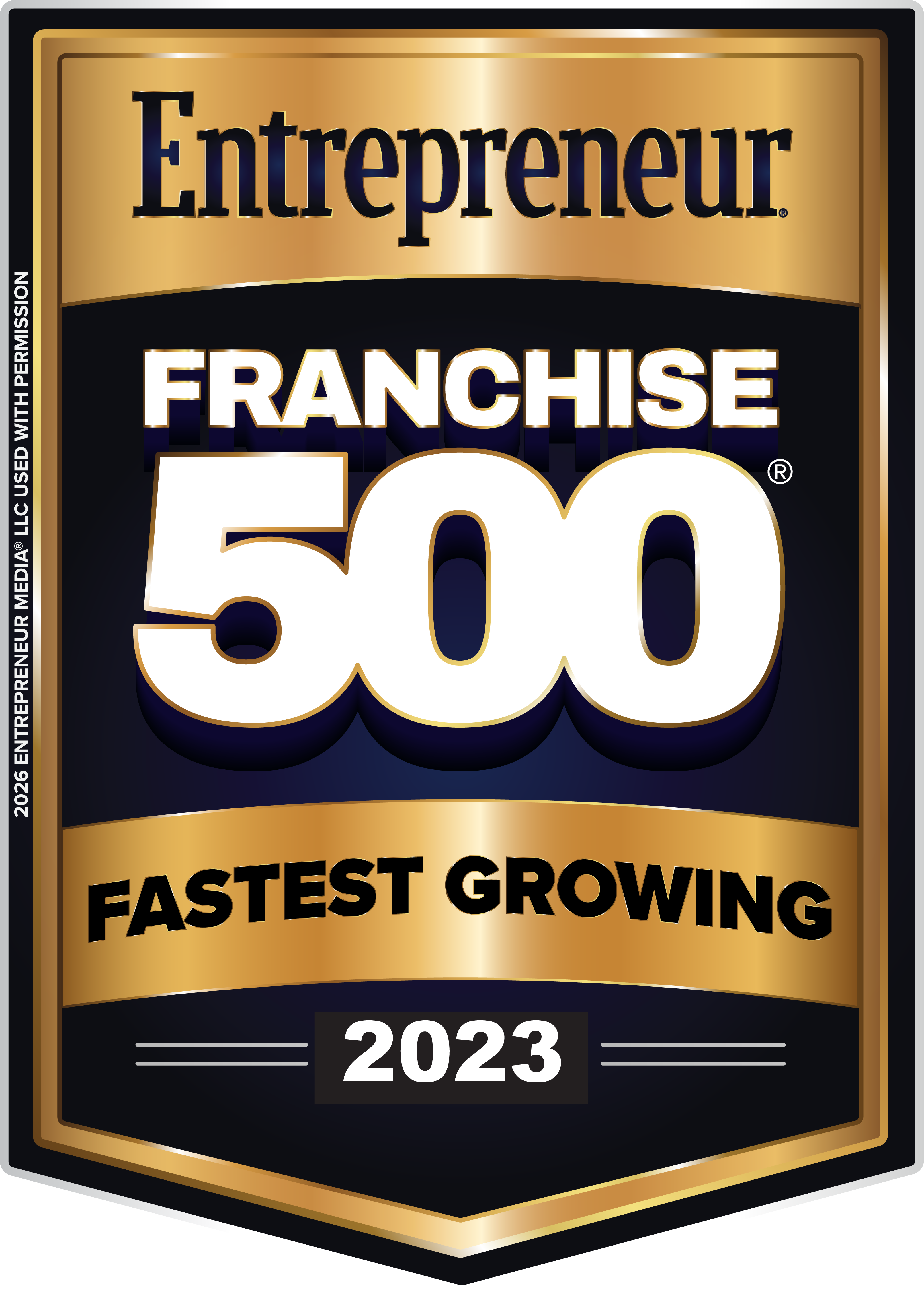 Entrepreneur Franchise 500 Fastest Growing 2023